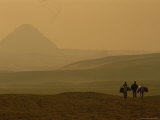 Two Boys with Their Donkeys Near the Step Pyramid of Djoser