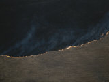 Aerial View of a Prairie Fire