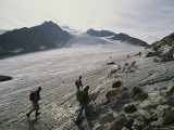Shepherds on Otztal Glacier  Scene of the Icemans Discovery