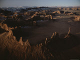 Aerial View of the Rock Formations That Dot Monument Valley