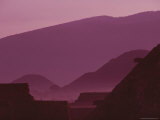 Early Morning View of Teotihuacan with Cerro Gordo in the Background