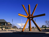 A Modern Sculpture on the Grounds of the Milwaukee Art Museum