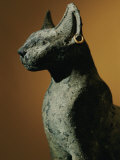 Bronze Statue of Cat Representing the Goddess Bastet