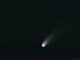 A Meteorite Streaks Through the Night Sky