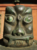 A Carving of a Face in the Bogdo Khan Palace Museum  Mongolia