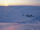 A Campsite Pitched in the Snow on Ellesmere Island