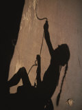 The Shadow of a Rock Climber on a San Rafael Cliffside