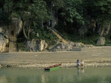 Shrine at Elephant Trunk Hill on Li River  Guilin  Guangxi  China