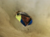 A Slavey Dene Indian Woman Scrapes Moose Hide for Mocassins and Coats