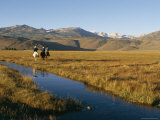 Horseback Riders Enjoying the Scenery on Hunnewill Ranch