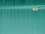 Canoeing on the Still Water of Yoho National Parks Emerald Lake