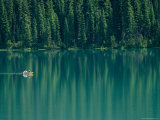 Canoeing on Still Water of Yoho National Parks Emerald Lake