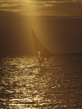 Windsurfing at Dusk