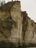 Limestone Cliffs Bordering the Mackenzie River