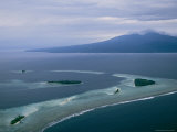 An Aerial View of the Solomon Islands  Focusing on an Area Where Pt 109 was Rammed and Sunk