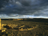 Twilight View of the Anasazi Ruins at Pueblo Bonito