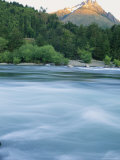 Tres Montes Peaks  Forest  and the Rolling Futaleufu River