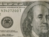 Portrait of Benjamin Franklin on the One Hundred Dollar Bill