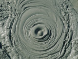 Hot Pool of Mud Bubbles as Volcanic Gas Rises from Uzon Caldera