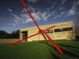 View of Sculpture and Exterior of the Dallas Museum of Art