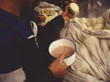 Kung Fu Students Breakfast on Steamed Breads and Rice Porridge