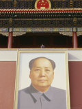 Large Portrait of Mao Hangs over the Entrance to the Forbidden City