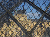 The Louvre as Seen Through the Glass Pyramid of its Entrance