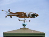 A Squid-Shaped Weather Vane Atop a Cupola