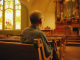 An Organ Manufacturer in a Church with One of His Companys Organs