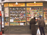 Snacks and Drinks are Sold from a Kiosk on Nevsky Prospect