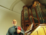 An Organ Manufacturer in a Church with One of His Companys Organs