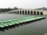 The Marble Seventeen Arch Bridge Spans Kunming Lake