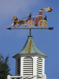 Fire-Wagon Weather Vane Atop a Cupola