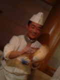 Chef Makes Fresh Noodles in a Restaurant