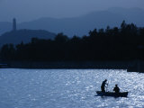 Boaters on Kunming Lake at the Summer Palace