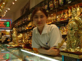 A Sales Girl at a Souvenir Shop