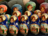 Nesting Dolls are Sold in a Gift Shop