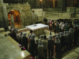 People Attend Mass in the Church of the Annunciation