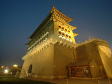 Floodlit Gate on Tiananmen Square at Night