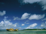 A Dilapidated Boat off the Waters of Nuku Alofa