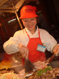 Outdoor Street Vendors Prepare and Sell Food