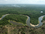 Aerial View of Land Clearing and Burning in the Pantanal Region