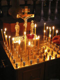 Candles are Lit at the Church of the Resurrection