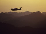 A Cessna 210 Soars Above Olympic National Forests Shelton and Quinault Ranger Districts