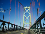 Cars on the Angus L Macdonald Bridge Over the Narrows