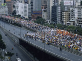 A Political March Through the Streets of Caracas