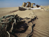 Debris from a Shipwreck Lies in the Sands of Sable Island