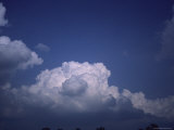 Puffy Clouds in the Blue Sky