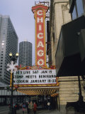The Marquee and Sign of the Historic Chicago Theater