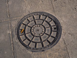 A Manhole Cover in Communist Havana  Cuba